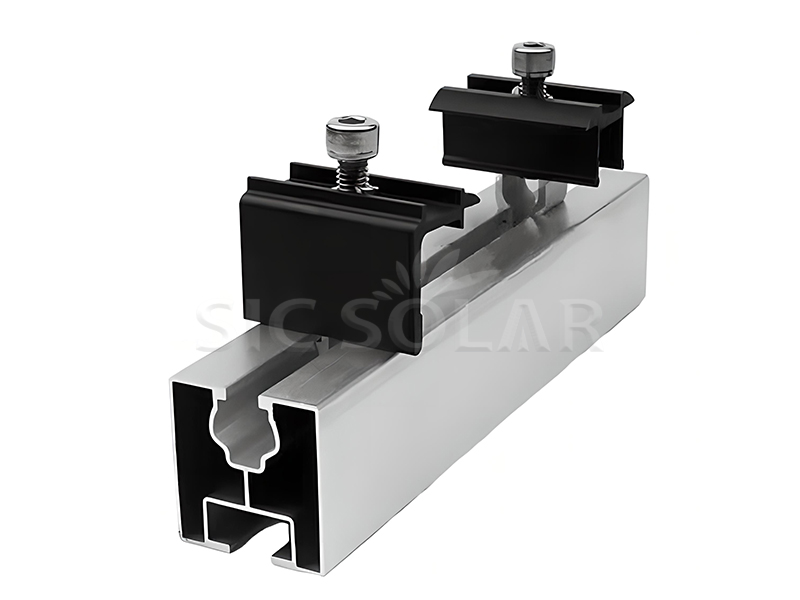 Solar panel inter and side clamp