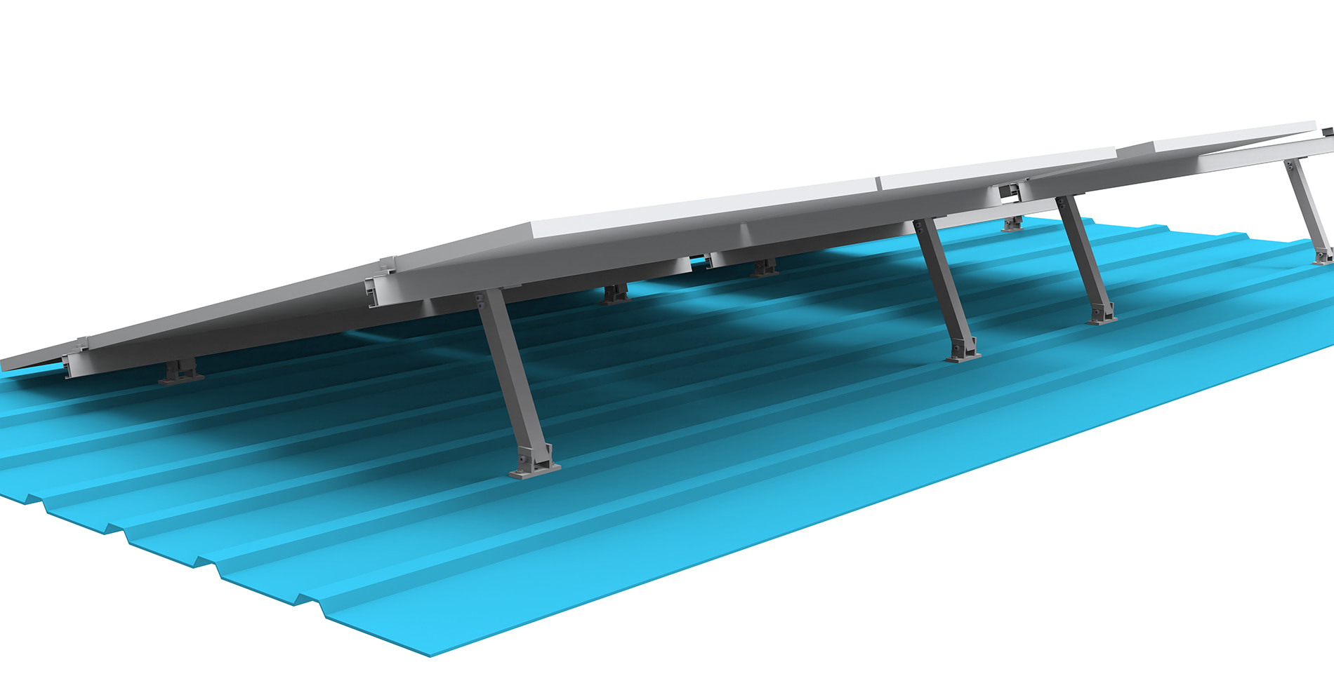 Aluminum tilt leg for solar panel