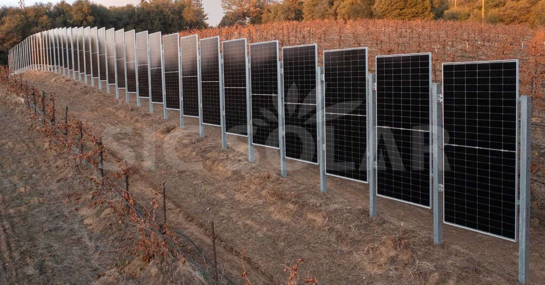 fence solar mounting system