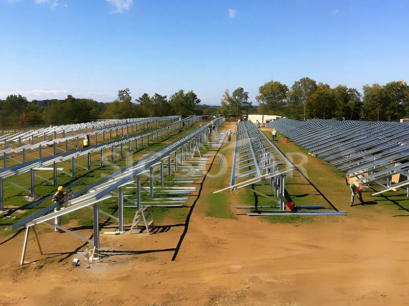 solar ground mounting structure