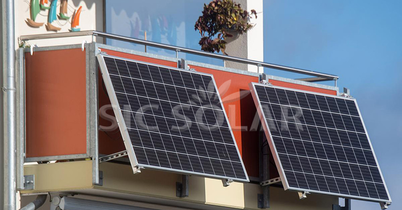 solar system on terrace