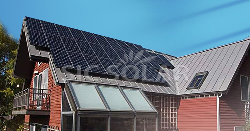 solar panel metal roof