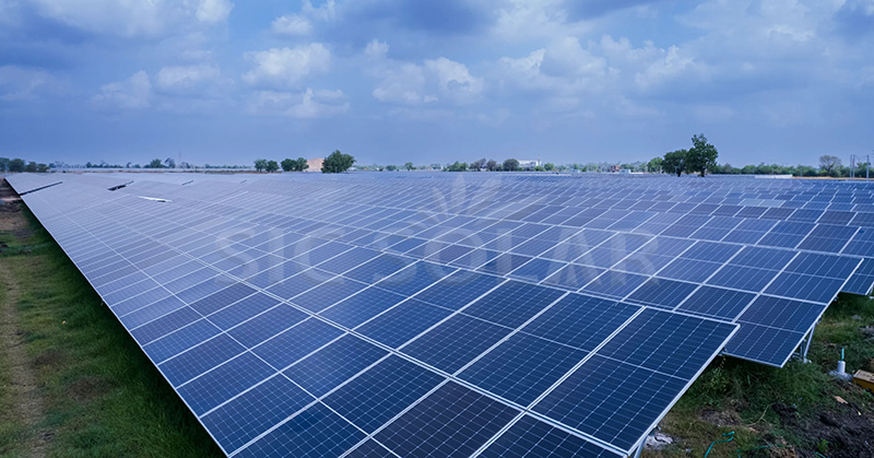 ground mounted solar installation