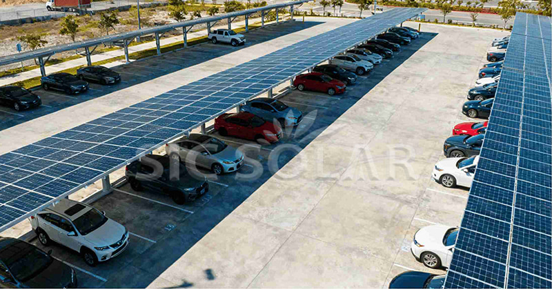 carport solar panel mounting structure