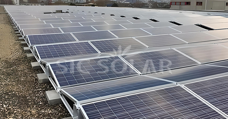 install solar panels on flat roof