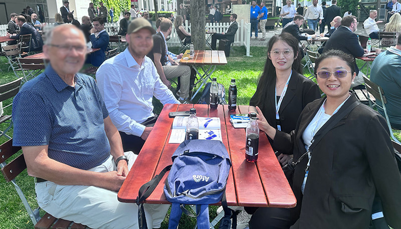 Treffen Sie sich auf der Expo 2023 in München, um über Kooperation und Zukunftsperspektiven zu sprechen.