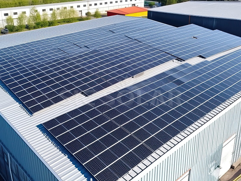 450-kW-Solar-Metalldachmontage in Deutschland