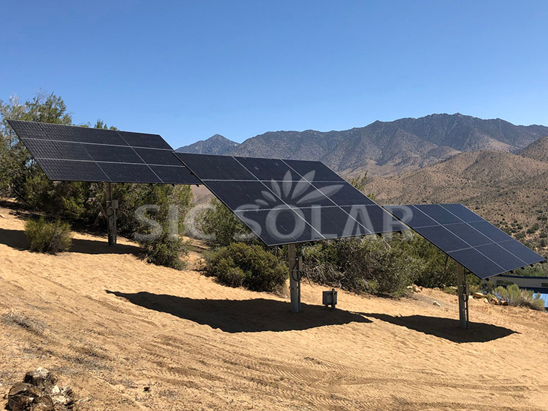 30-kW-Solaranlage mit Mastmontage in den USA