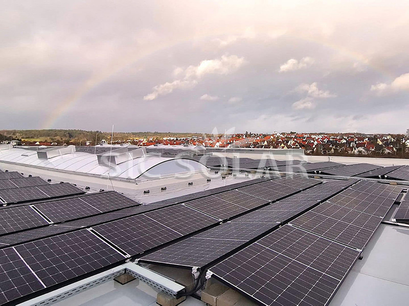 200-kW-Flachdach-Solarpanel-Montagesystem in Italien