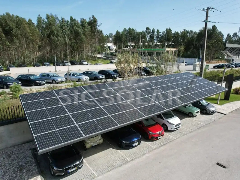50-kW-wasserdichte Carport-Solarhalterung in Spanien