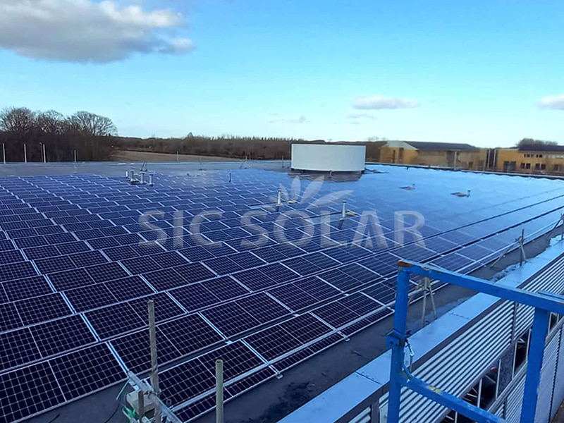 2MW Solar Flat Roof Mounting System Bracket In Canada