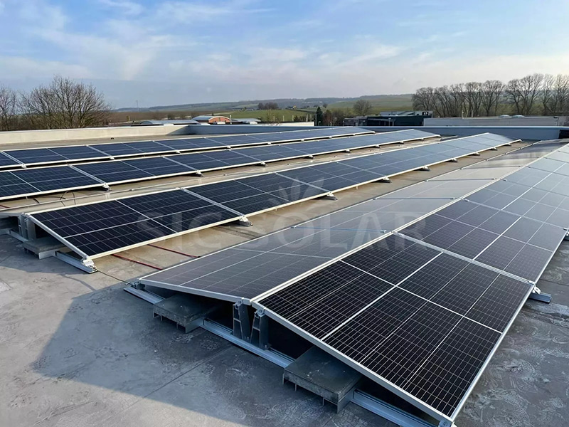 30 kW Europa neues ballastiertes PV-Montagesystem in den Niederlanden