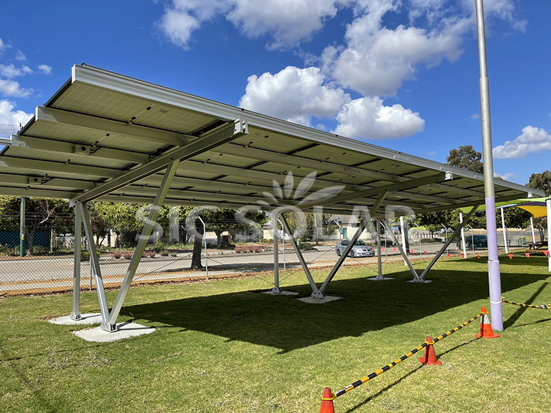 50-kW-Carportrahmen für Solaranlagen in Malaysia