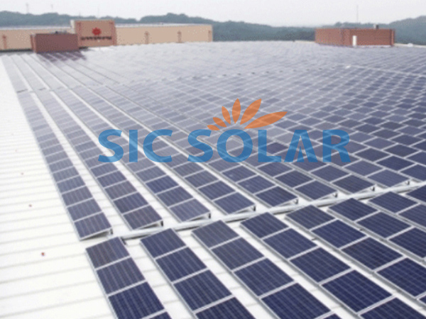 2-MW-Dreieck-Solarmontagestruktur in Iksan