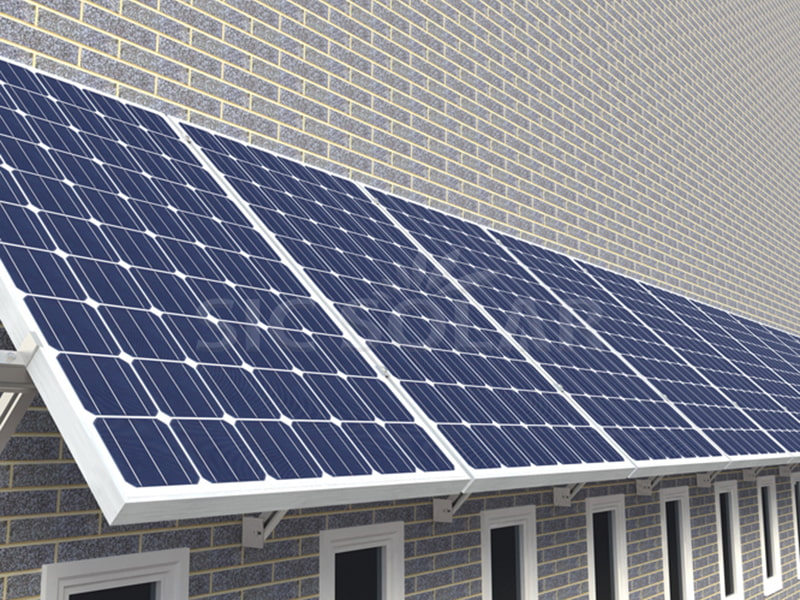 10-kW-Solarpanel-Wandmontagesysteme in Deutschland