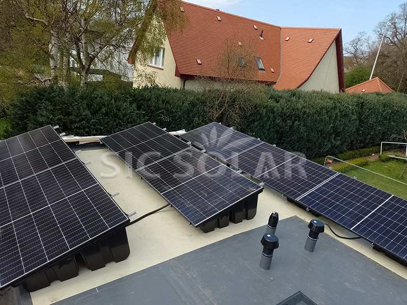 20KW Flat Roof Mounted Solar Panels In Germany
