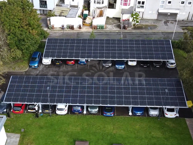 150KW Solar Carport Ground Mount In U.K.