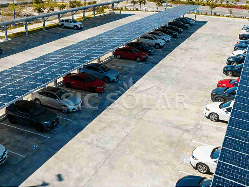 300KW Carport Solar Panel Mounting Structure In Brazil