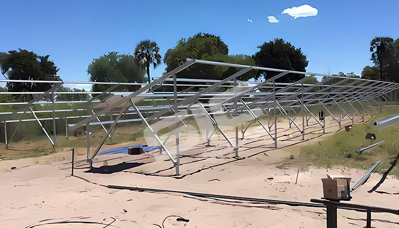 Neues 88-kW-Freiflächenmontageprojekt von SIC in Botswana