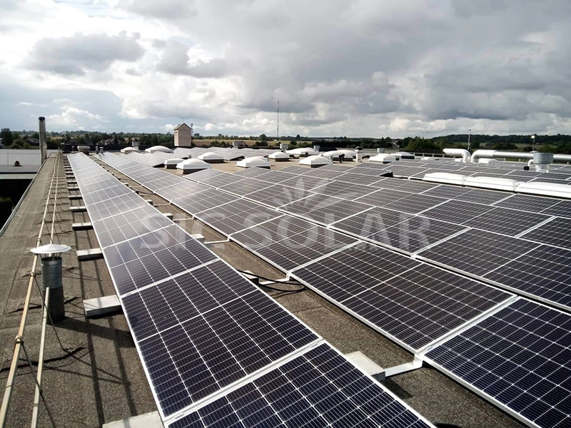 300KW Solarmontagesystem für Flachdach in Dänemark