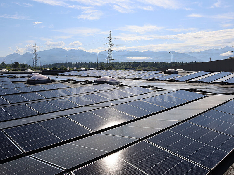 2-MW-Flachdachballast-Solarpanelmontage in Österreich