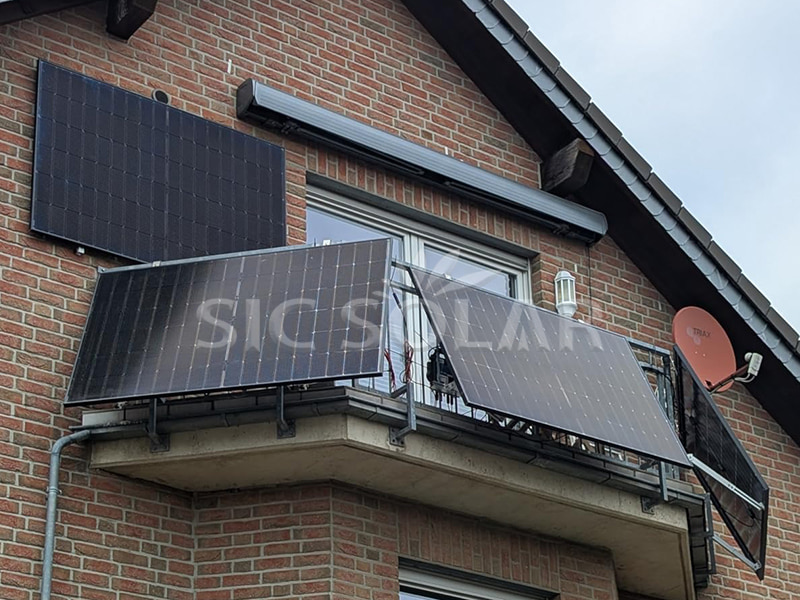 3 kW einfache Balkon-Solarmontage in Belgien