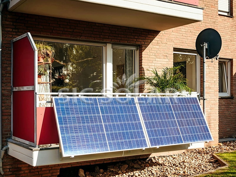 2-kW-Solar-Balkonmontagesystem in Deutschland