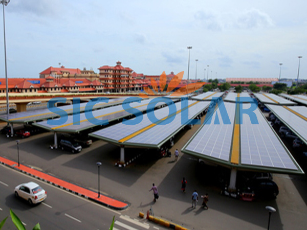 6,4 MW PV-Montage-Carport in Indien