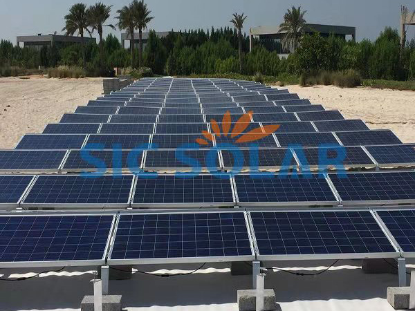 3-MW-Photovoltaikanlage mit Ballast in Dubai | Sic-solar.com